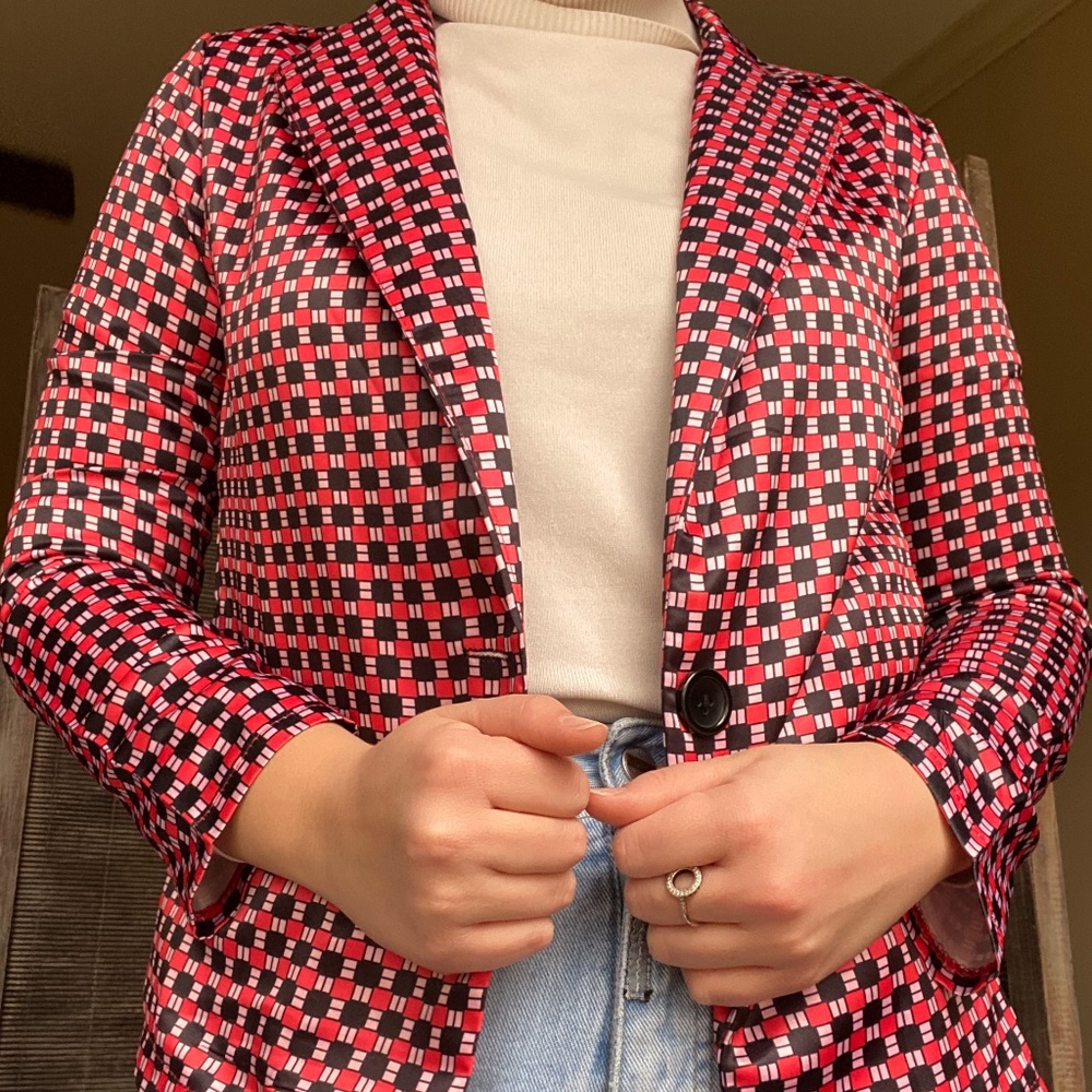 Vintage one button blazer